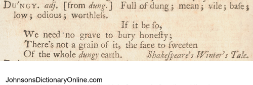 Johnson's Dictionary Online