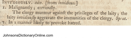 Invidious In A Sentence